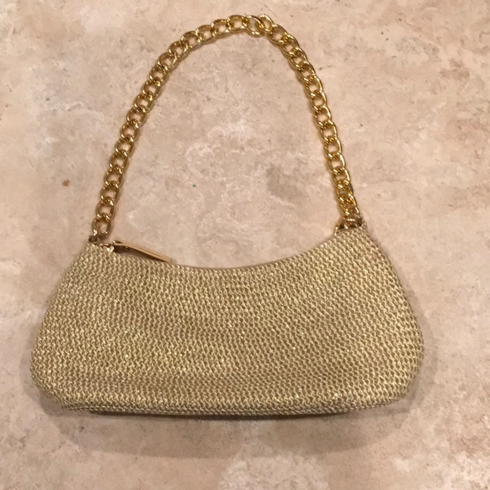 Small woven shoulder Mimi bag